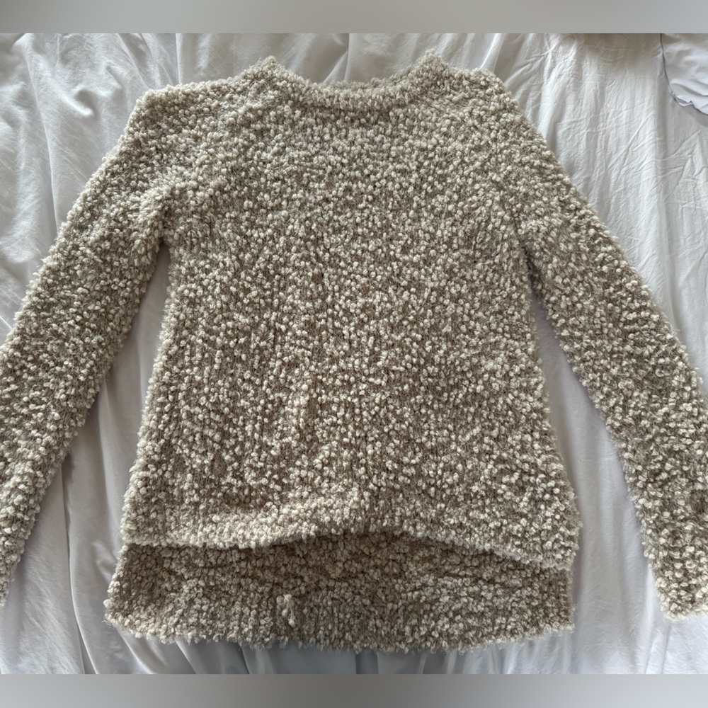 Hippie Rose Cream Chunky Knit Crew Neck Sweater